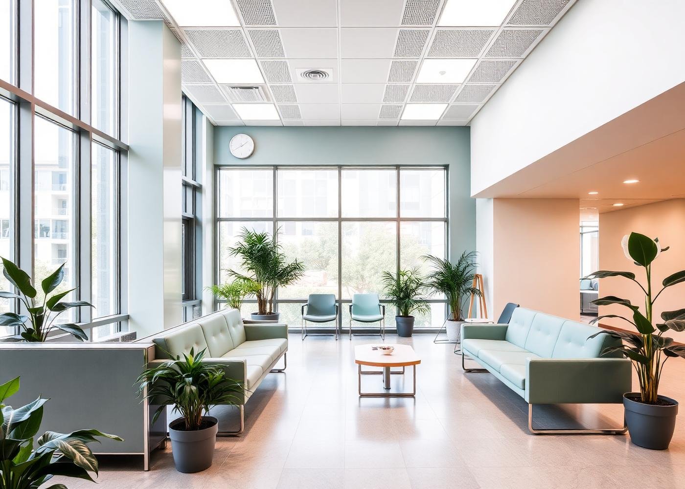 Hospital waiting lounge
